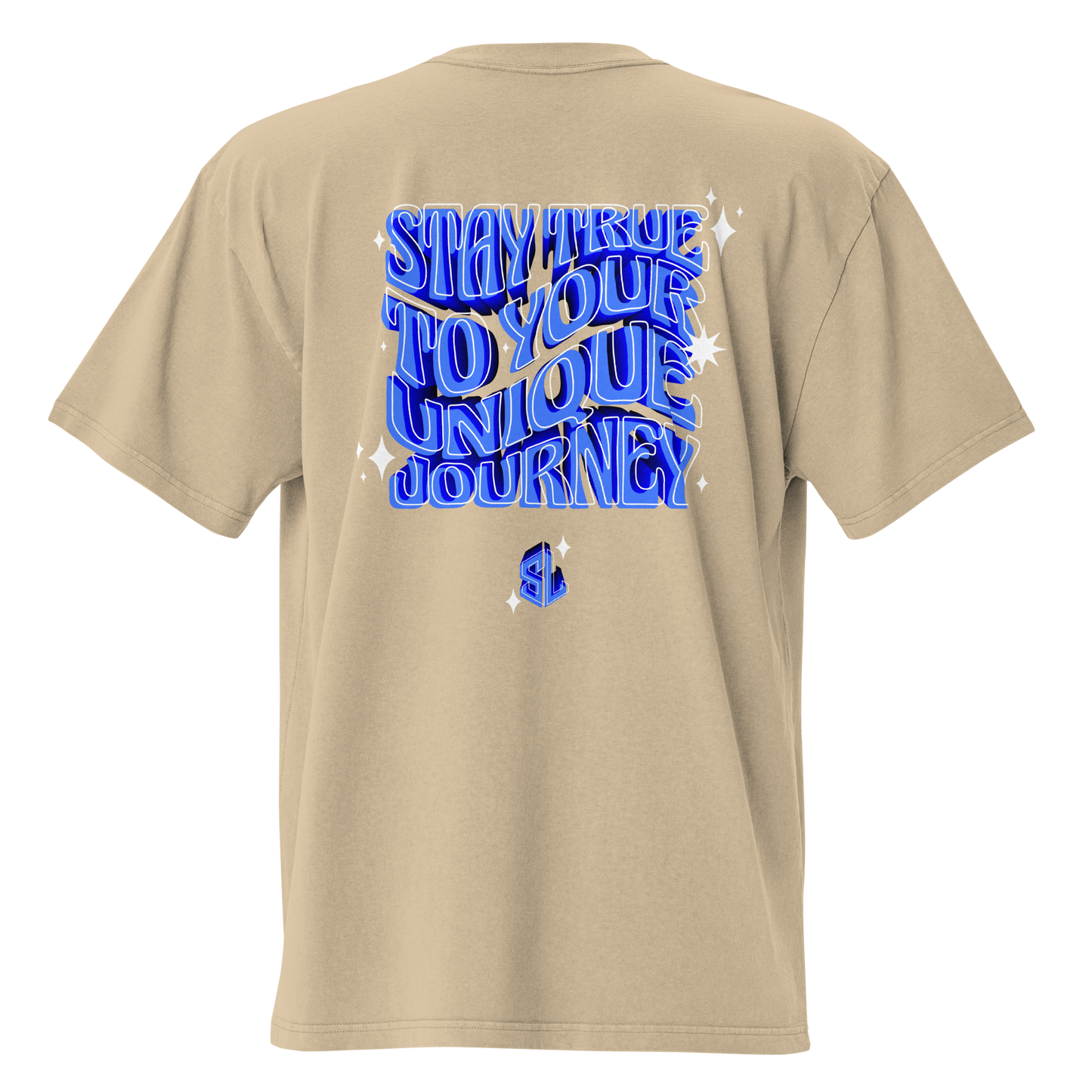 SuperLa [Retro 2] Oversized Tee - Sapphire Blue